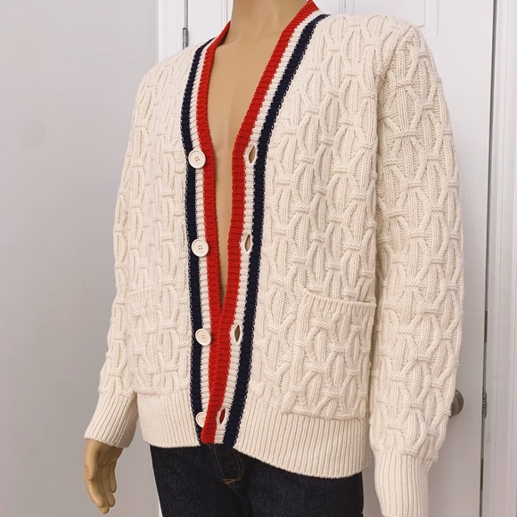 Sandro Men’s Cable Knit Cardigan - Picture 6 of 7